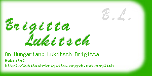 brigitta lukitsch business card